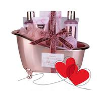 Accentra set de baño COSY MOMENTS rosado con bañera brillante de regalo