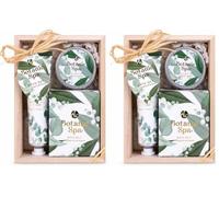 Accentra Set de baño para mujer BOTÁNICO SPA en bonita caja de regalo, set de cuidado de 3 piezas con crema de manos, mantequilla corporal y sales de baño, set de regalo para San Valentín y Día de la