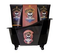 accentra - set de baño y ducha GOOD VIBES ONLY - aroma de abedul y cedro - set de regalo para hombre para cumpleaños o navidad - set de 5 piezas para regalo y cuidado del bienestar