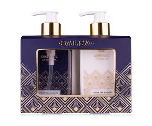 Accentra Set de cuidado de manos SALSA ESSENCE OF BEAUTY, jabón líquido 270ml, crema de manos y uñas 270ml, dispensador, aroma Té Blanco y Neroli, regalo ideal para damas