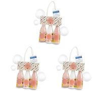 Accentra - Set de ducha de 3 piezas, que incluye gel, loción corporal y sal de baño, bienestar para niñas, Regalo Celebremos a las mujeres en botellas de champán (Paquete de 3)