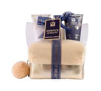 Accentra Set de ducha SALSA ESSENCE OF BEAUTY para mujeres en neceser dorado, con loción corporal, gel de ducha, espuma de baño, aroma Té Blanco y Neroli, regalo de lujo para damas
