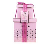 Accentra Set de ducha SALSA ESSENCE OF BEAUTY para mujeres, gel, loción corporal, exfoliante, jabón, esponja, aroma Rosa y Flor de Cerezo, caja de regalo, lujo para damas