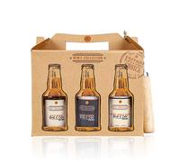 Accentra Set de regalo para hombres con abrebotellas en soporte de cerveza, 7 piezas, set de cuidado para hombre con gel de ducha, loción corporal, champú, etc.