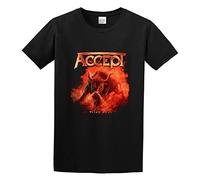 Accept Blind Rage Men's T-Shirt Unisex Black Cotton Print tee Shirts M