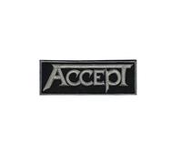 Accept Heavy Metal parche patch bordado con logotipo para planchar de hierro en apliques
