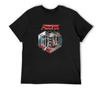 Accept Metal Heart Heavy Metal Running Wild Rage Retro Unisex 100% Cotton Short-Sleeve T-Shirts Black XL
