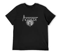 Accept Rock Music T-Shirt Black Mens tee Unisex Shirt S