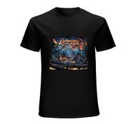 Accept The Rise of Chaos Vinyl CD Cover Men's T-Shirt Unisex Black Cotton Print tee Shirts S