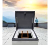 Acceso al techo de acero hidráulico neumático HatchSecure Easy Loft y entrada en el callejón, diseño duradero resistente a la intemperie para un acceso seguro y espacio eficiente