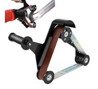 Accesorio adaptador de correa, lijadora angular, herramienta de lijado de tuberías de madera, máquina pulidora de mango ergonómico portátil multiusos para acabado de carpintería, eliminación de