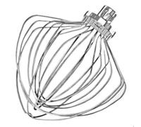 Accesorio batidor de alambre de acero inoxidable B59B-KN211WW de 11 piezas, compatible con batidora de elevación de tazón Kitchenaid de 7 cuartos de galón, batidor de huevos de repuesto duradero