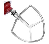 Accesorio Batidor Plano De Acero Inoxidable, Compatible Con KitchenAid, Elevador De Tazón De 7 Cuartos, Gancho For Pan, Repuesto KA7QCFB