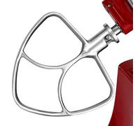 Accesorio batidor plano de acero inoxidable Gdrtwwh para batidora de pie de 4,5-5 cuartos con cabezal basculante, apto para lavavajillas