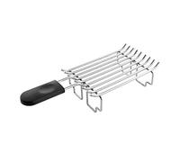 Accesorio calentador de panecillos KitchenAid para tostadoras de 2 y 4 ranuras, acero inoxidable, mango aislado, calienta o tuesta panecillos