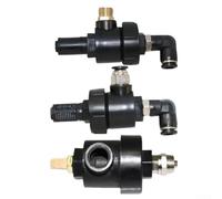 Accesorio cambiador de neumáticos, válvula de codo de escape rápida de una sola vía para liberación de trituradora de cuentas y alivio de presión del cilindro, compatible con varios modelos de