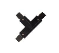Accesorio carril LED de 4 vías para hasta 3 encendidos. Conector T a la derecha en sofisticado negro. Perfecto para iluminar espacios con elegancia y funcionalidad. Ilumina con estilo.