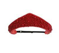 Accesorio clásico barroco para el pelo con diseño de perlas artificiales, cómoda diadema para damas de honor y eventos formales nupciales