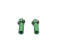 Accesorio Coche RC para 2 Piezas Metal M3 Barra Acoplamiento Aluminio Extremo Rótula Aleación 3mm Orificio Cabeza Esférica L7mm Pieza Actualización para Coche Camión RC(Green)