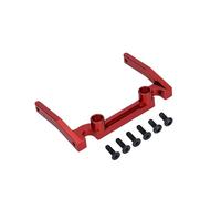 Accesorio Coche RC para Axial para SCX10 1/10 1 Caja Electrónica para Coche RC Viga Montaje Aleación Aluminio CNC Accesorios Piezas Actualización para Orugas(Red)