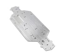 Accesorio Coche RC para HSP 94103 94123 03001 03602 1/10 Chasis De Metal Aluminio 3 Mm Espesor Piezas Actualización Flying Fish(Silver)