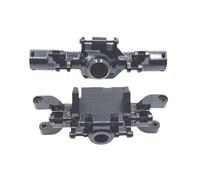 Accesorio Coche RC para HuangBo ZP1001 ZP1002 ZP1003 ZP1004 1/10 Carcasa Eje Delantero Trasero Coche RC con Proceso CNC Actualización Metal(Black)