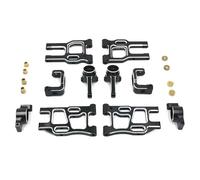 Accesorio Coche RC para LC para Racing 1/10 PT-2 PTG-2R RC Car Parts Kit Actualización Modificación Metal Accesorios Reparación Reemplazo(Black)