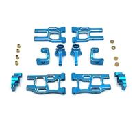Accesorio Coche RC para LC para Racing 1/10 PT-2 PTG-2R RC Car Parts Kit Actualización Modificación Metal Accesorios Reparación Reemplazo(Blue)