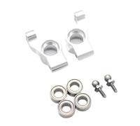 Accesorio Coche RC para Losi Micro-B 1/24 2WD para Buggy RTR LOS00007 RC Modelo Coche Rueda Trasera para Asiento Piezas Accesorios Metal Actualización Reemplazo Modificación(Silver)