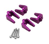 Accesorio Coche RC Para Losi Para Mini Para Lmt 1/18 4 Piezas De Aleación De Aluminio Para Amortiguador Superior Soporte De Asiento Piezas De Mejora De Metal Cepillado Para Monster Truck(Purple)