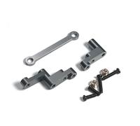 Accesorio Coche RC para MJX para Hyper Go 16207 16208 16209 16210 H16 H16BM 1/16 Control Remoto Coche Piezas Metal Accesorios Dirección(Gray)