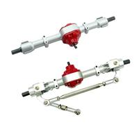 Accesorio Coche RC Para MN D90 D91 D96 99S FJ45 1/12 Juego De Eje De Puente Delantero Y Trasero Con Engranaje Metálico Para Coche RC Accesorios De Mejora(Silver A)