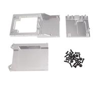 Accesorio Coche RC para MN para MN78 para MN168 1/12 Base Instalación Caja Cambios Metal para Coche RC Soporte Motor Conjunto Viga Transversal Accesorios(Silver)
