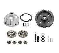 Accesorio Coche RC para Traxxas 1/8 para Maxx para Slash 1/10 Kit Diferencial Central Completo Metal Piezas Actualización para Coche RC 8980(Silver)