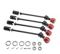 Accesorio Coche RC para Traxxas para Maxx para Widemaxx 1:10 8996X 89086-4 Eje Transmisión Extendido Acero CVD Piezas Mejora Metal Modelos Coches RC Crawler(Black Red)