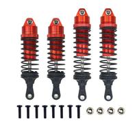 Accesorio Coche RC Para Traxxas Para Slash 4x4 4WD 2WD Para Rustler Para VXL Para Stampede 1/10 Aluminio Amortiguadores Delanteros Y Traseros Pieza De Mejora Para Coche RC Ensamblada(Red)