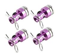 Accesorio Coche RC para TRX4 para HSP para Redcat 1/10 4 Piezas Clips Columna Carcasa Contacto Montaje Poste Carrocería Stealth RC Drift Car Más Accesorios Reparación(Purple)