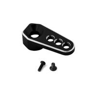 Accesorio Coche RC para TRX4M para Bronco para Defender 2065T 1/18 Piezas Actualización Brazo Dirección con Servo Aluminio 25T RC Crawler Car(Black)