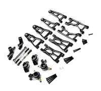 Accesorio Coche RC para UD1201 UD1202 UD-12PRO 1/12 Kit Brazo Suspensión Delantero Trasero Metal Piezas Actualización para Coche RC Accesorios(Black)