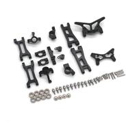 Accesorio Coche RC para Wltoys 244016 para LOSI Micro-B 1/24 2WD para Buggy RTR Metal para Brazo Oscilante C para Asiento Copa Dirección Rueda Trasera Piezas Juego 7(Silver)