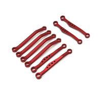 Accesorio Coche RC para WPL 1/16 C64 Reemplazo Reparación Accesorios Coche Control Remoto con Varilla Fija Delantera Trasera Mejorada Met(Red)