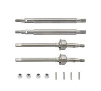 Accesorio Coche RC Pour TRX-4M 1/18 Arbre Transmission Avant Arrière En Métal CVD Accessoires Voiture Piste Adaptés Pièces Mise Niveau Pour Voiture RC(Silver 1 Set)