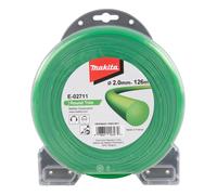 Makita E-02711 Cortadora bordes con alambre nailon redondo verde 2,0mm x 126m