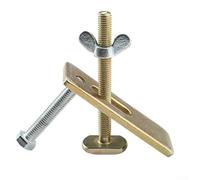 Accesorio de abrazadera CNC, placa de prensa de máquina de grabado para mesa de trabajo con ranura en T con placas de presión de 80 mm y 100 mm, plástico y metal (A)