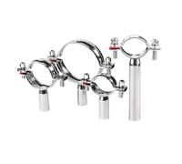 Accesorio de acero inoxidable 304, soporte de tubería, tubería de agua de soldadura, abrazadera de tubería fija, abrazadera de bloqueo de PVC de 19-108mm(53-57mm-L45mm)