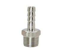 Accesorio de acero inoxidable Accesorio de tubería acero inoxidable 304 macho, conector manguera BSP 1/2 pulg. y 3/8 ., acoplador, accesorios agua(10MM*3/8INCH)