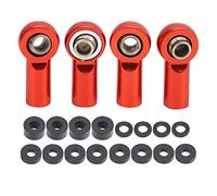 Accesorio de actualización de aleación de Aluminio con Junta esférica de Extremo de Varilla de Enlace para HSP RGT Himoto 1/10 RC Piezas de Repuesto de Coche Duradero Resistente (Roja)