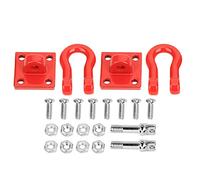 Accesorio de actualización de gancho de remolque de aleación de aluminio con hebilla de rescate apto para coche RC 1/10