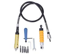 Accesorio de Adaptador de Eje de 10 Uds Grabado con Fuerza de 1/3, Velocidad de 3-5x para Tallar, Extensión de Eje para Convertidor de Taladro Eléctrico