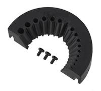 Accesorio de afilador de brocas para amoladora angular, herramienta de molienda multifunción 16 en 1 con guía, para soporte de afilado de plástico duradero (negro)